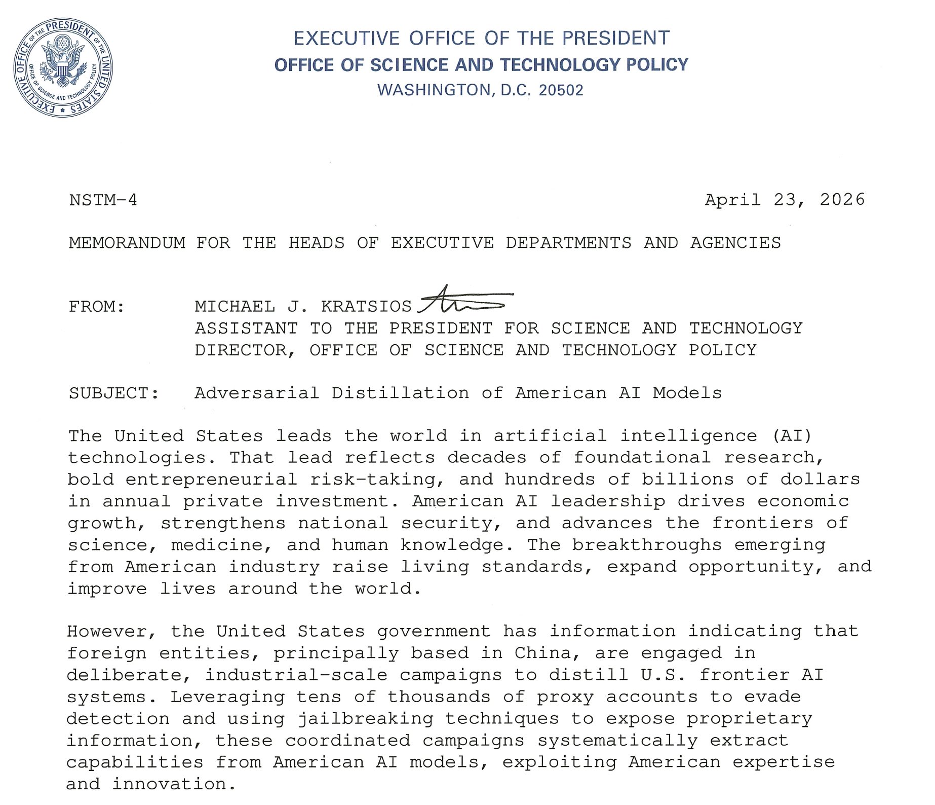 China Rejects US Claims of AI Technology Theft