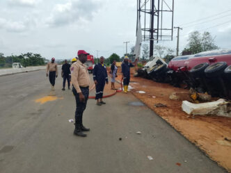 One Dead in Awka-Enugu Highway Tanker Crash