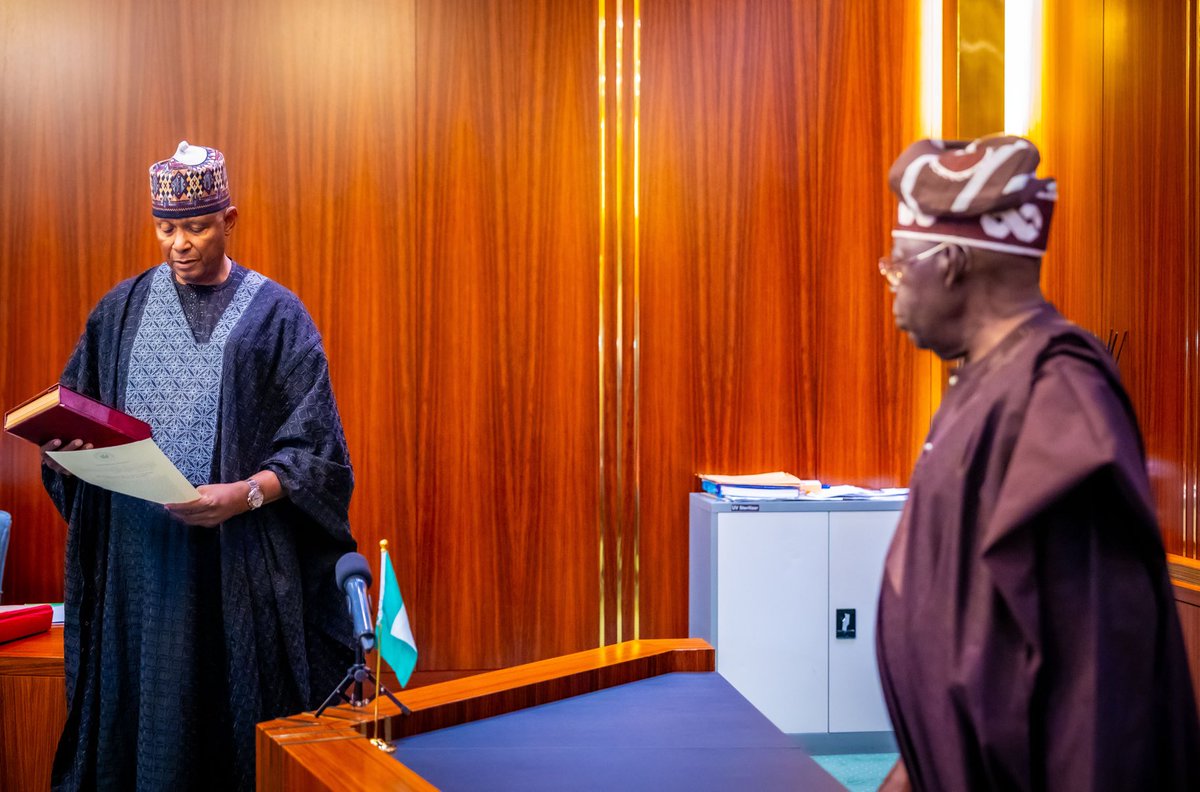 Tinubu Swears In Darma As Minister (NewsCentral TV)