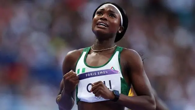 Nigerian sprinter and Olympian Favour Ofili