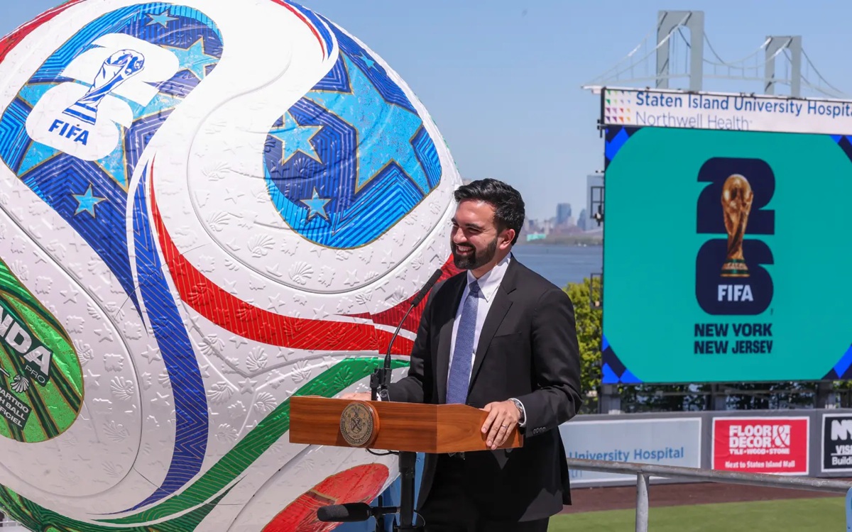 New York City mayor Zohran Mamdani speaks during a press conference to announce a slate of free citywide fan events in New York. (EPA Images pic)