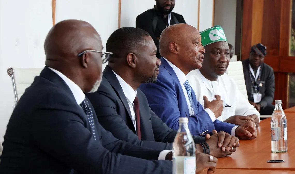 Photos: CAF President, Tinubu Meet in Kenya (News Central TV)