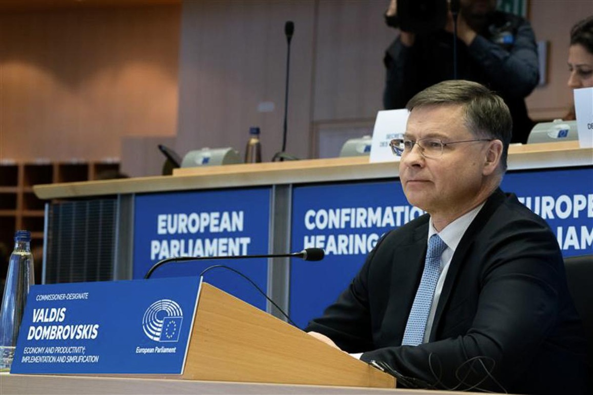 EU economy commissioner Valdis Dombrovskis