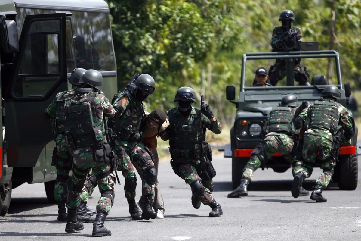 Indonesia Army Special Forces soldiers (Kopassus)
