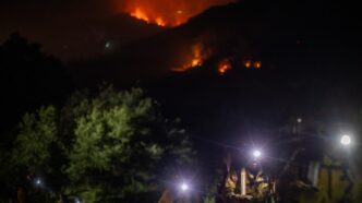 Brush Fire Near Los Angeles Forces Evacuations