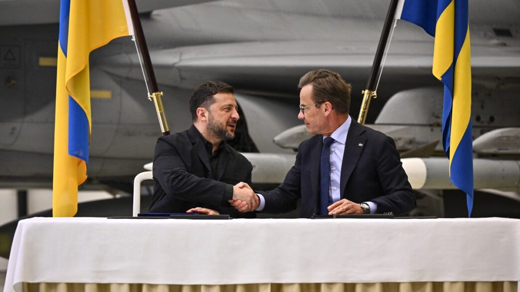Zelensky in Sweden for Air Defence Deal