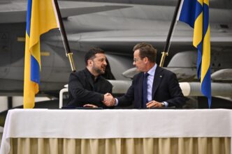 Zelensky in Sweden for Air Defence Deal