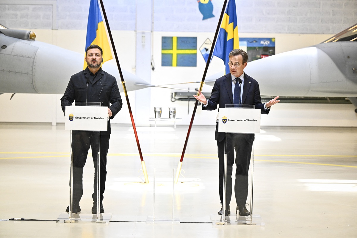 Zelensky in Sweden for Air Defence Deal