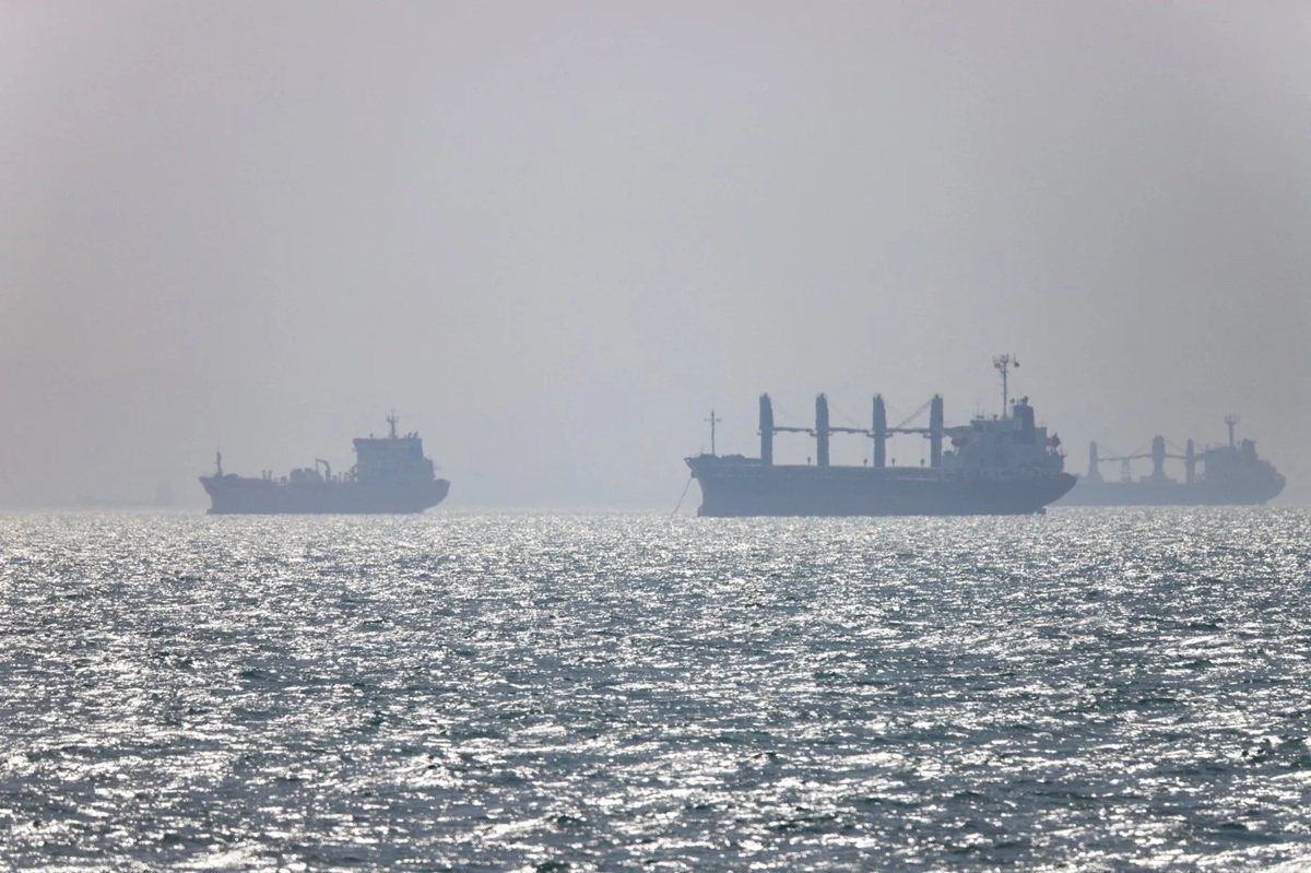 Vessels in the Strait of Hormuz near Bandar Abbas, Iran. -REUTERS PIC