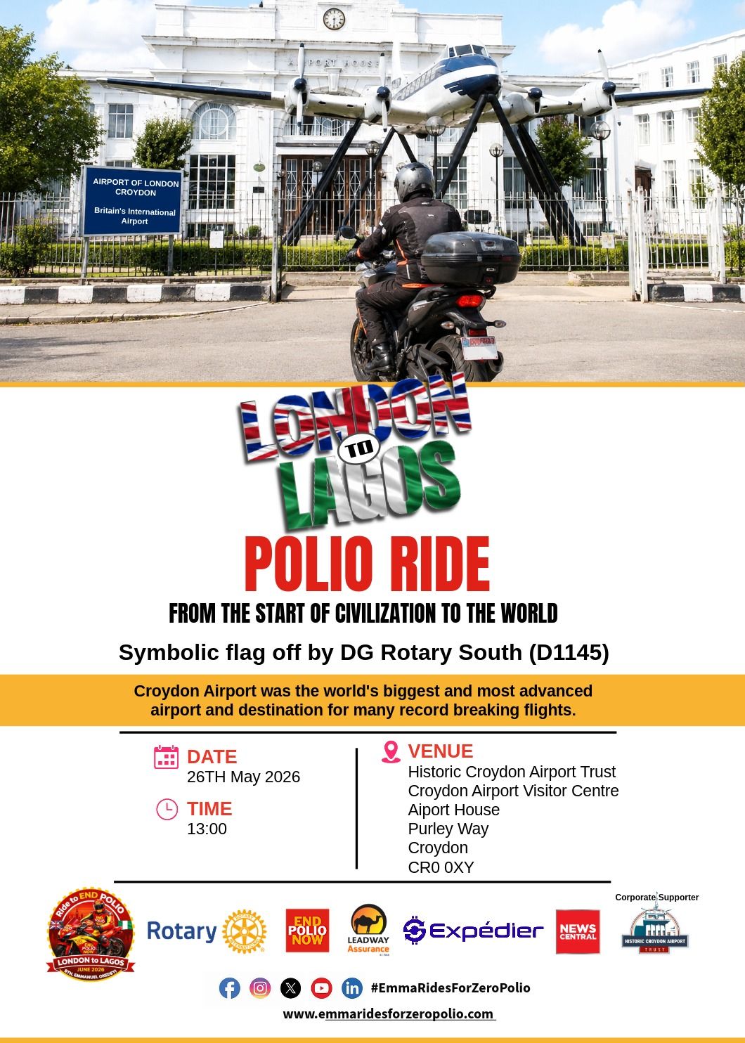 Okedeyi to Launch #EmmaRidesForZeroPolio Initiative