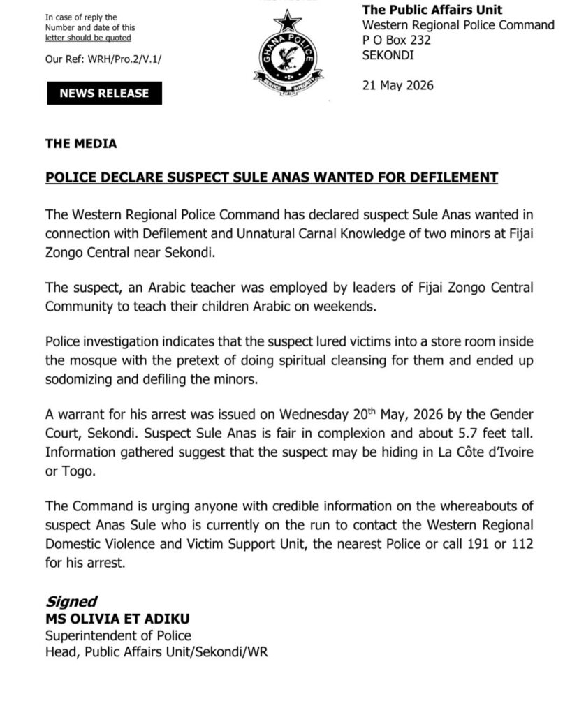 Ghana Declares Cleric Wanted Over Sexual Abuse (News Central TV)