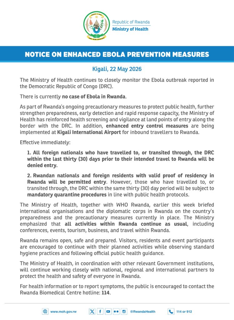 Ebola: Rwanda Bars Travellers From DR Congo (News Central TV)
