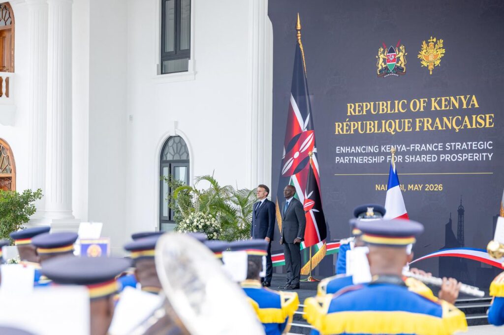 PHOTOS: Macron Arrives in Kenya for Africa-France Summit