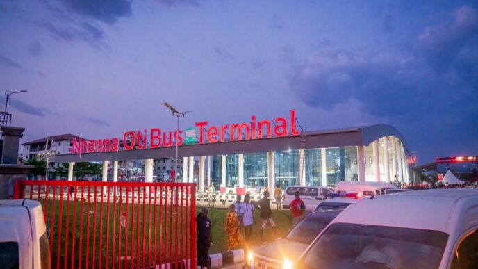 Otti Commissions Nnena Oti Bus Terminal in Umuahia