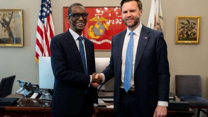 PHOTOS: Ribadu Meets JD Vance, Rubio on Counterterrorism Cooperation