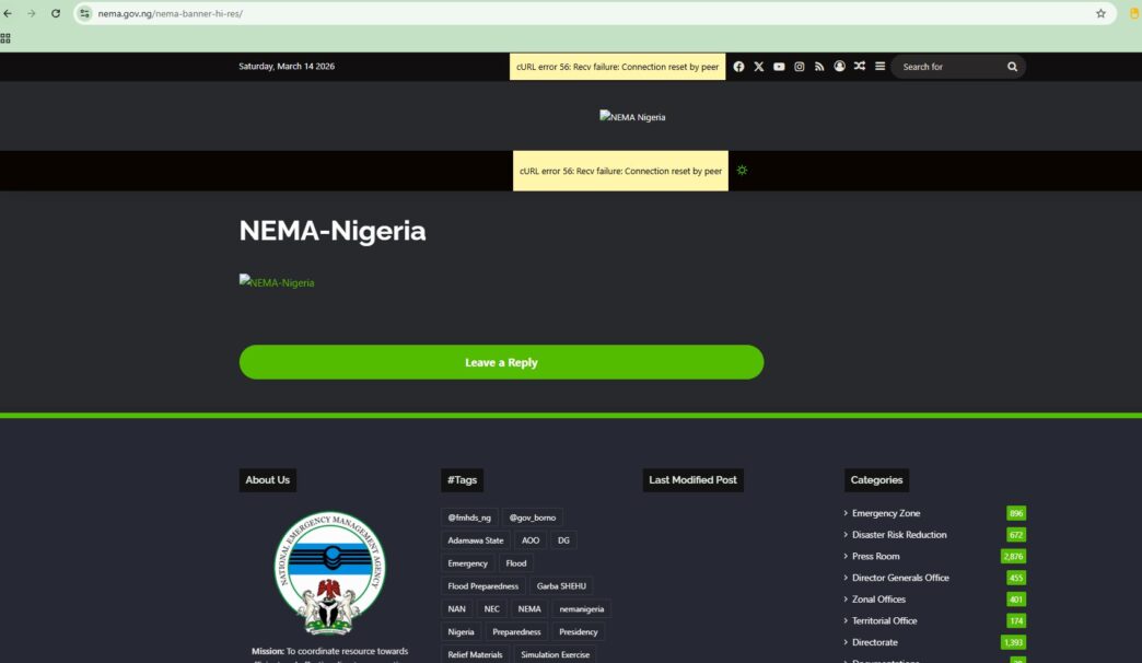 NEMA Reports Website Breach (News Central TV)