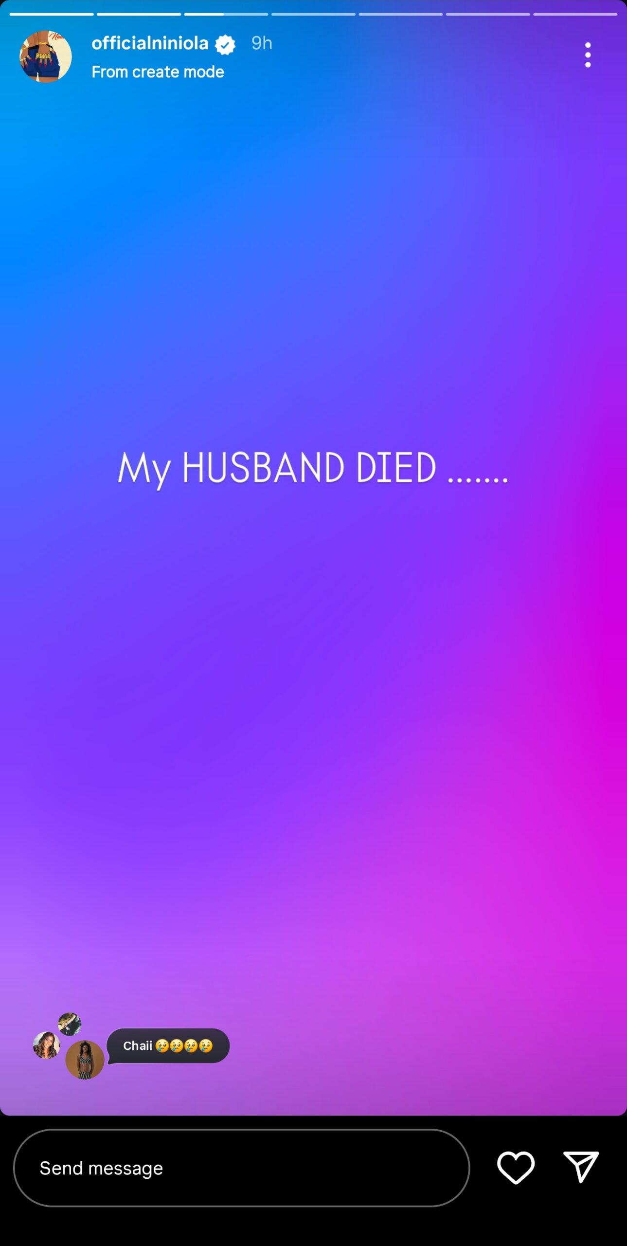 Nigerian Singer Niniola Loses Husband. Credit: Niniola/Instagram.