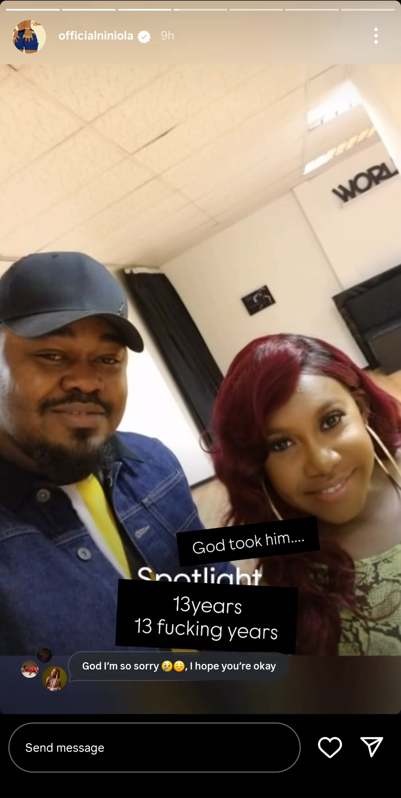 Nigerian Singer Niniola Loses Husband. Credit: Niniola/Instagram.