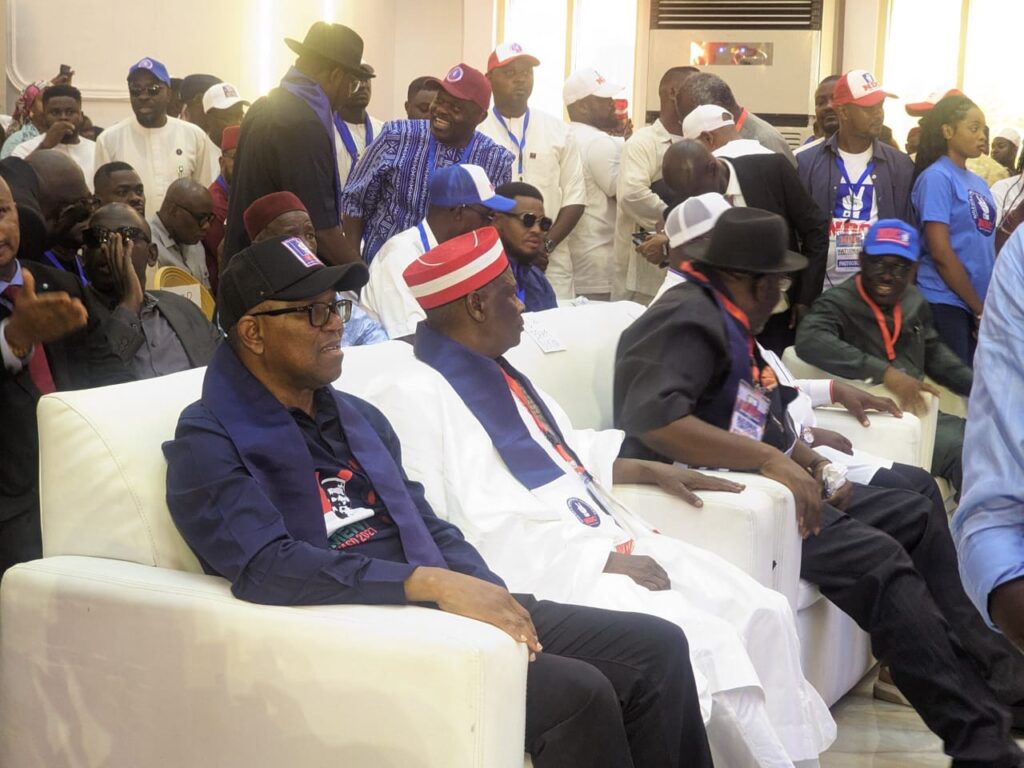 Crowds Gather as Obi, Kwankwaso Attend NDC Convention