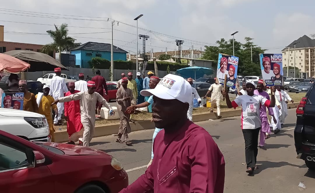 Gridlock in Abuja as Thousands Attend NDC Convention