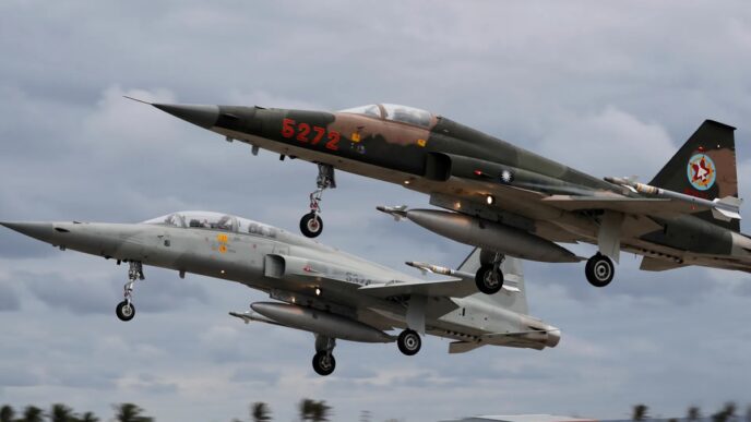 Taiwan Military Training Plane Crash Kills Two 
