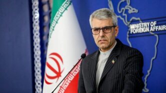Iran’s Foreign Ministry spokesman, Esmaeil Baqaei.
