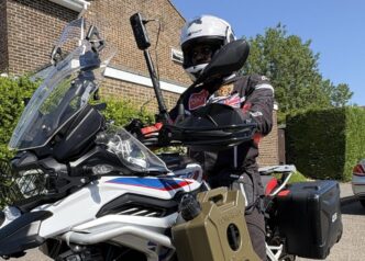 Okedeyi Nears Mauritania on Polio Fundraising Ride