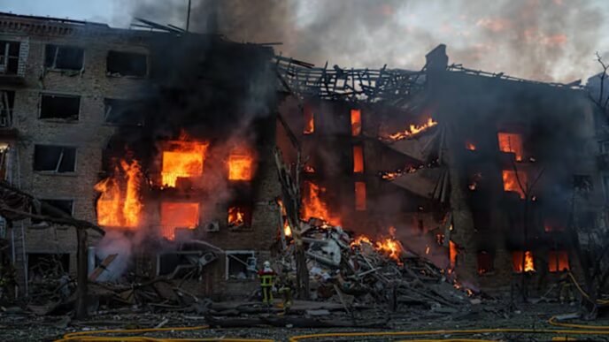 Six Wounded in Kyiv Missile Strike