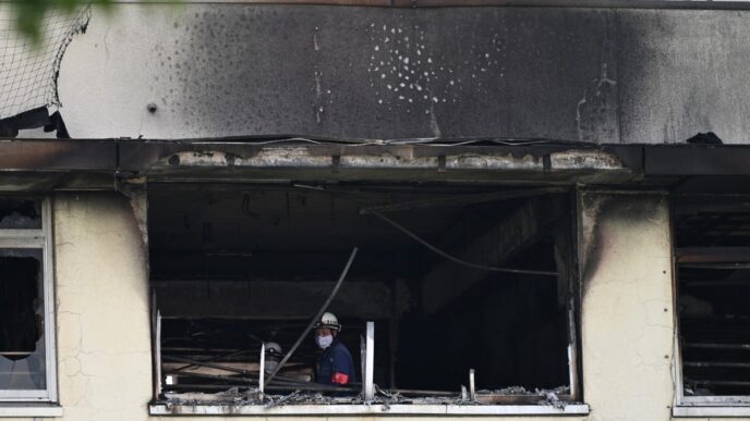 Fire Guts Tokyo Primary School