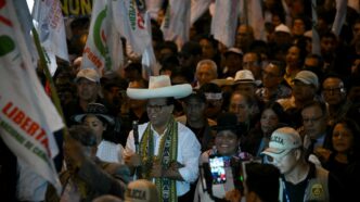 Peru Presidential Candidate Protests Over Election Transparency