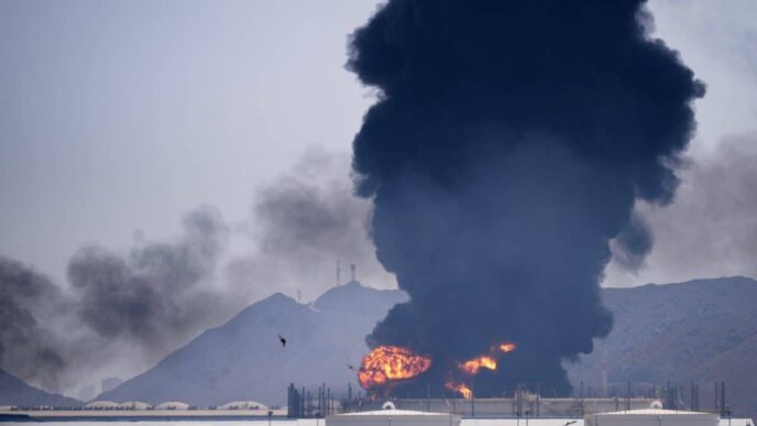 Explosions Reported Near Strait of Hormuz