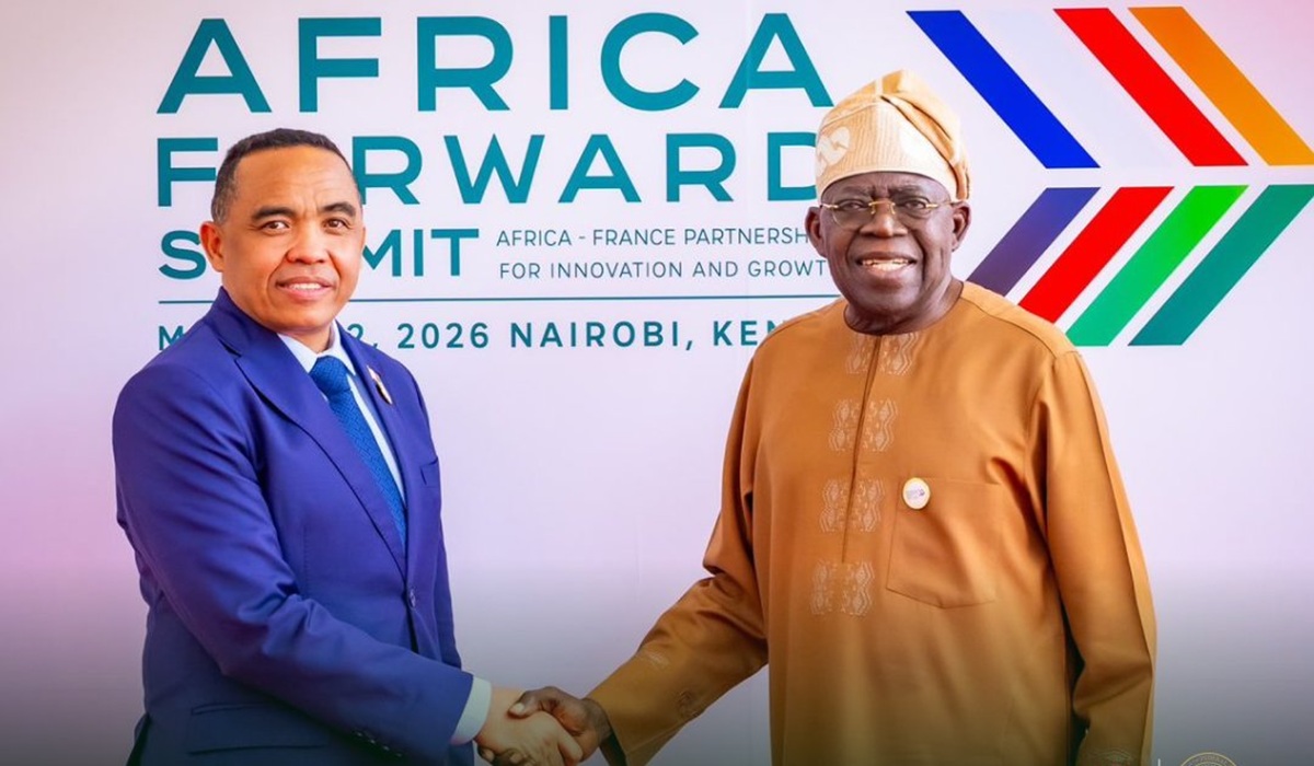 Tinubu Hosts Madagascar President at Aso Rock