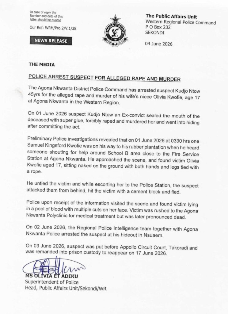 Ghana Police Detain Sexual Abuse, Murder Suspect(News Central TV)