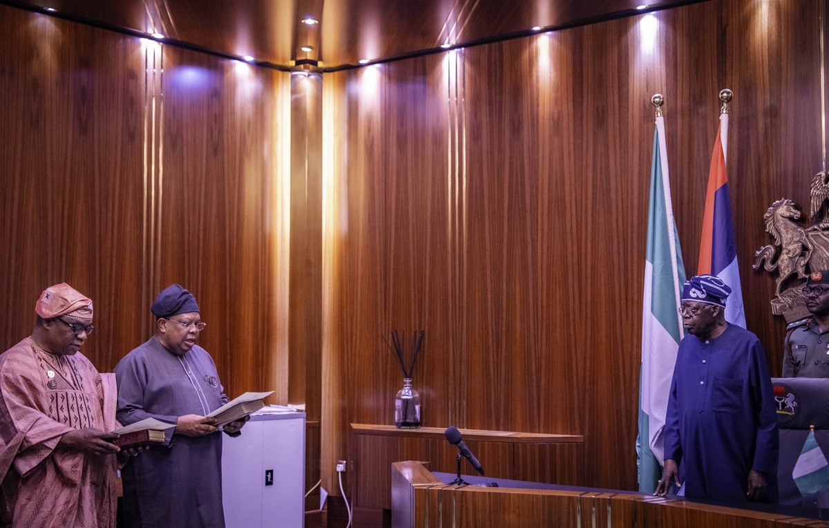 Tinubu Swears in Two New Ministers