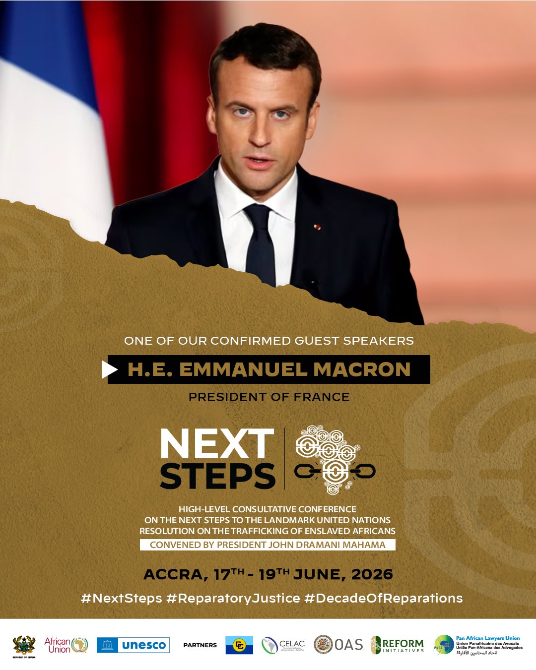 Macron to Speak at Reparatory Justice Conference in Accra (News Central TV)