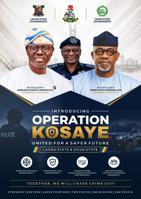 Sanwo-Olu Hails Joint Security Crackdown Success
