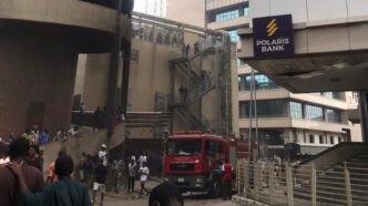 Fire Breaks Out At Polaris Bank (News Central TV)