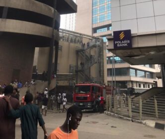 Fire Breaks Out At Polaris Bank (News Central TV)