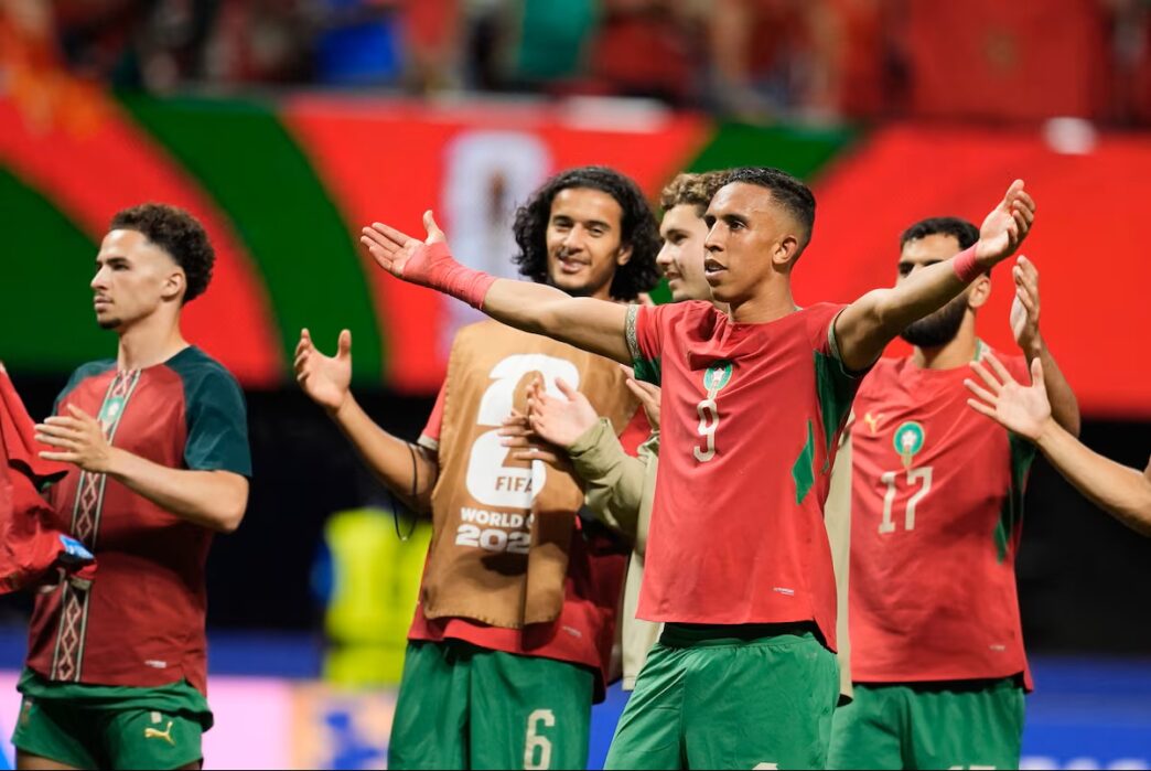 Morocco's Soufiane Rahimi reacts after the World Cup Group C soccer match between Morocco and Haiti in Atlanta, on Wednesday, 24 June 2026.