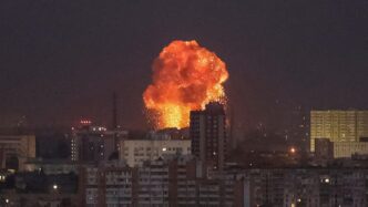 Kyiv Hit by Major Missile Barrage, Explosions Reported