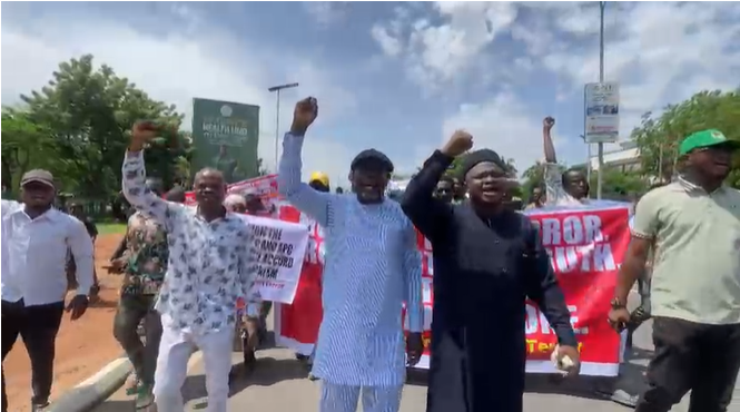 Protests Rock Abuja Over Insecurity (News Central TV)