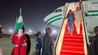 Tinubu Returns to Abuja After Lagos Visit (NewsCentral TV)