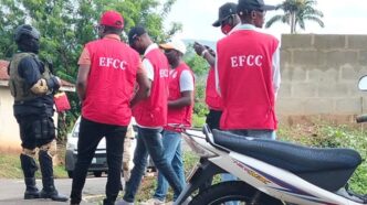 EFCC, Amotekun Officials Arrive at Oyebanji’s Polling Unit