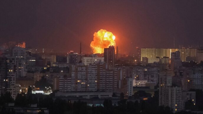 Missile Explosions Heard in Kyiv