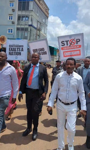Ondo Church Members Protest Rising Abductions.
