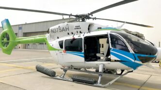 A Saudi Aramco helicopter. Photo: Aramco