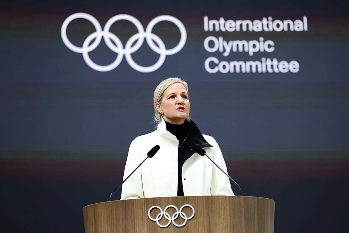 International Olympic Committee (IOC) President Kirsty Coventry