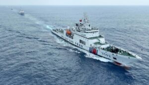 A Chinese rescue vessel