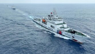 A Chinese rescue vessel