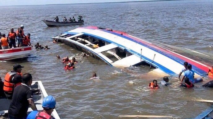 Guyana Ferry Capsize Leaves 10 Dead